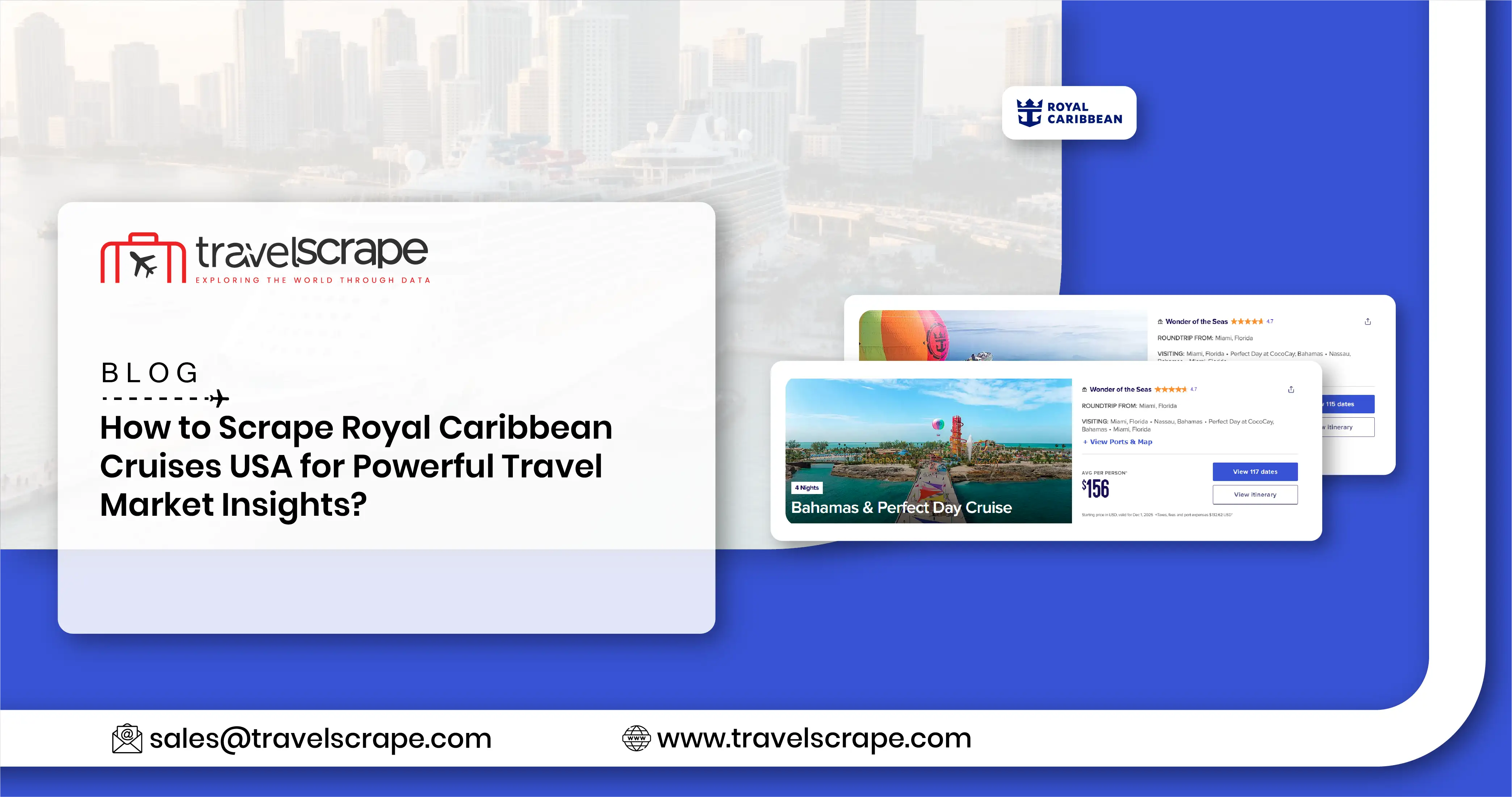 Scrape Royal Caribbean Cruises USA for Travel Market Insights